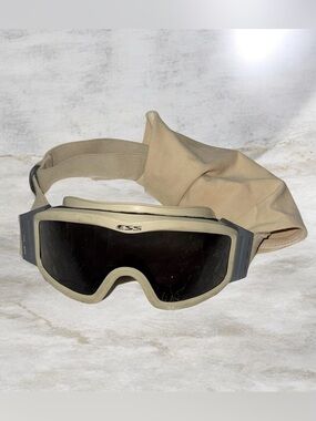 ESS Tactical Snow/Ski Goggles in Tan with Black Lens